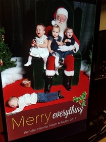A local familys Santa photo
