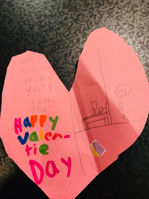 A local first grader made this for a resident at my husbands nursingrehab center Guess the teachers didnt read all the cards before sending them out