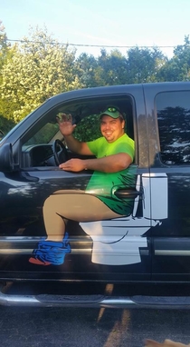 A Local Plumbers truck decal