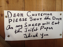 A loo on a farm in Ireland for tourists