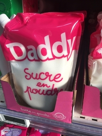 A major sugar brand in France is Daddy - a literal Sugar Daddy for sale