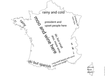 a map of France by a french person