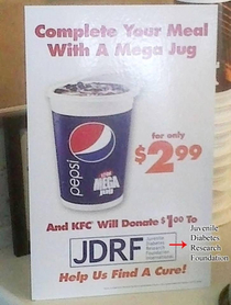 A mega jug with a side of diabetes research please