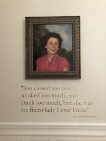 A memorial to a benefactor at a little museum in Mobile AL I wish I could have met this lady