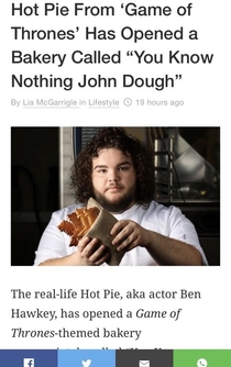 A new bakery called You know nothing John Dough has opened up