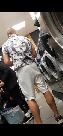 a normal day at the laundromat