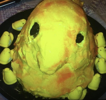 A Peeps Cake my grandmother made