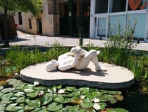 A Peter GriffinFamily Guy tribute fountain I found in Spain