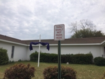 A sign at my local church