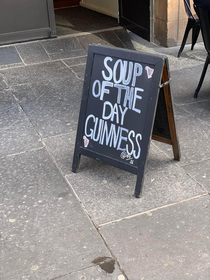 A sign that you might be in Dublin