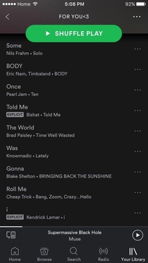 A Spotify playlist just for you