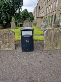 A strange headstone