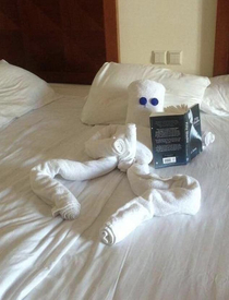 A surprise left by the maid