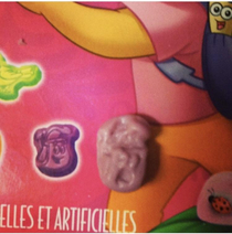 A terrified Dora the Explorer candy