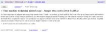 A time travelers time machine broke down in my area so he went looking for help on craigslist of course
