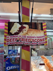 A true American sign of respect for the Queen at our state fair