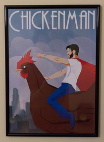 A while ago my photoshopped pic of me riding a chicken made it to the front page  months later I received this Christmas present from a friend