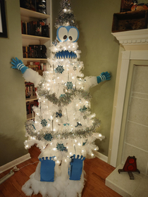 Abominable Snowman picture inspired by Cookie Monster