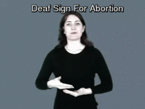 Abortion sign language