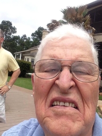 Accidental selfie found on my grandpas iPhone