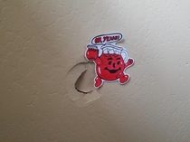 Accidentally put a hole in the wall Told my roommates Id fix it