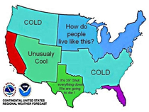 Accurate weather map