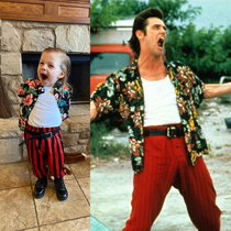 Ace Ventura My daughter really got into character this Halloween lol howd we do