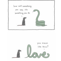 Action speaks louder than words Im pretty sure that snake is Loki