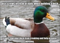 Actual advice from a Lowes employee on building a deck