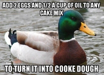 Actual Advice Mallard cake cookies