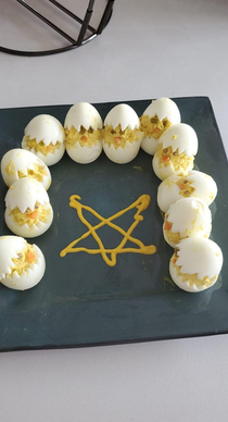 Actual deviled eggs