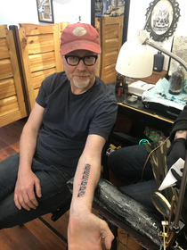 Adam Savage got a ruler tattooed on his arm so he can measure things with his arm