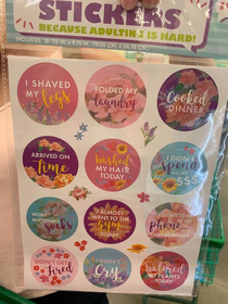 Adulting stickers because adulting is hard