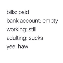 Adulting sucks