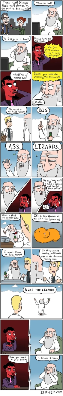 Adventures of God Vs Satan Fossils