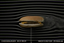 Aerodynamics of a cheeseburger