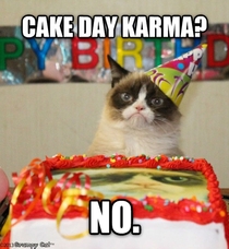 After an unsuccessful cake day post