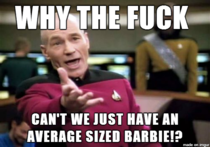 After hearing of the fat Barbie