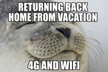 After returning from vacation