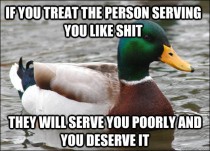 after working as a baristachef and waiter this is my best advice