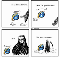 Ah here we go another delay by Internet Explorer 