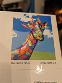 Ah my favourite Christmas present the Coloured Deer