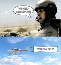 Air support needed