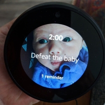 Alexa remind me to feed the baby