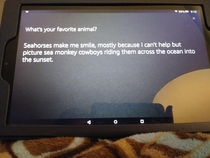 Alexa whats your favorite animal