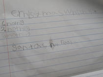 All I asked is what he wants for xmas