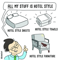 ALL my stuff is hotel style