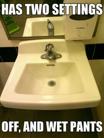 All sinks in public restrooms