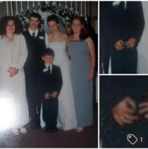 Almost  years ago little me pulled this at my sisters wedding My brother in law just noticed it