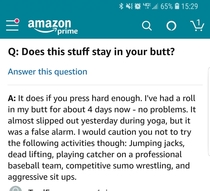 Alright which one of you started answering toilet paper questions on Amazon